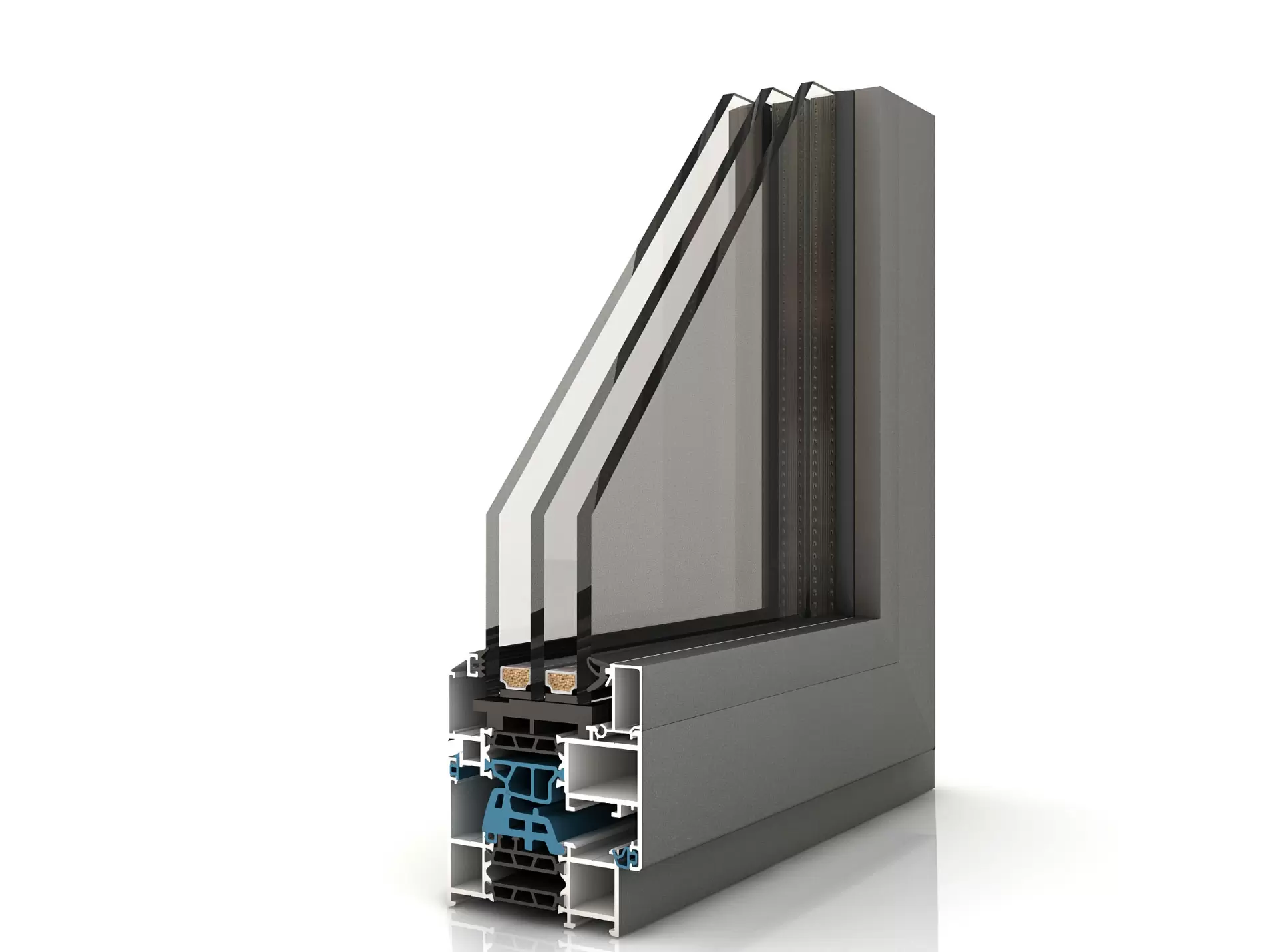 PDV70T نوافذ وأبواب U-PVC