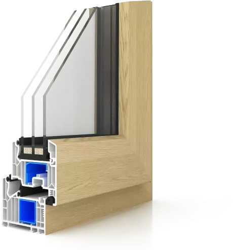 PWV82M / W / A / F نوافذ وأبواب U-PVC