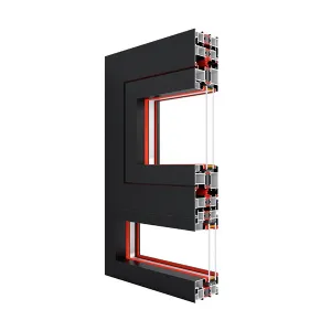 TG90 نافذة Casement Aluminium flush مع...